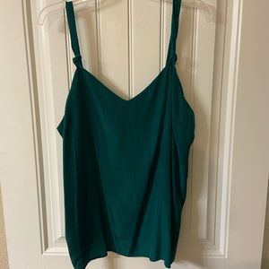 Emerald green spaghetti strap